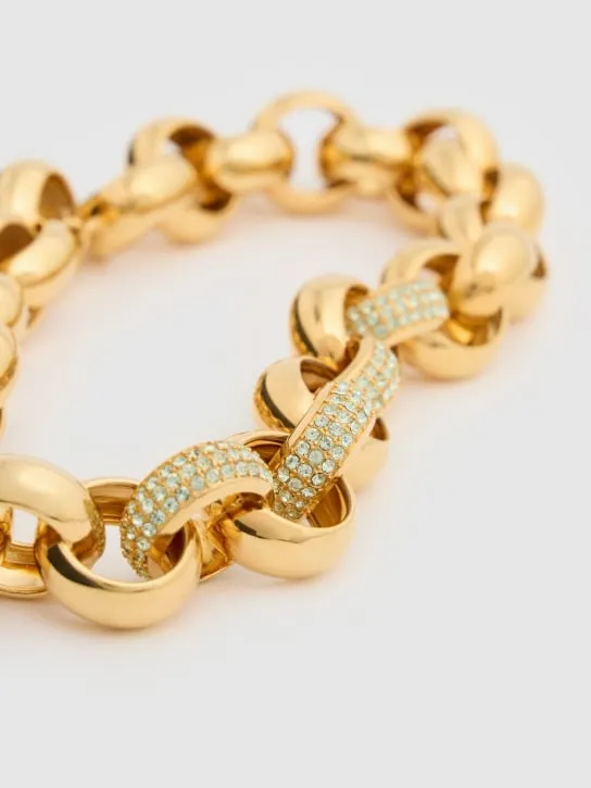 Marni   Chunky chain necklace w/ crystals 