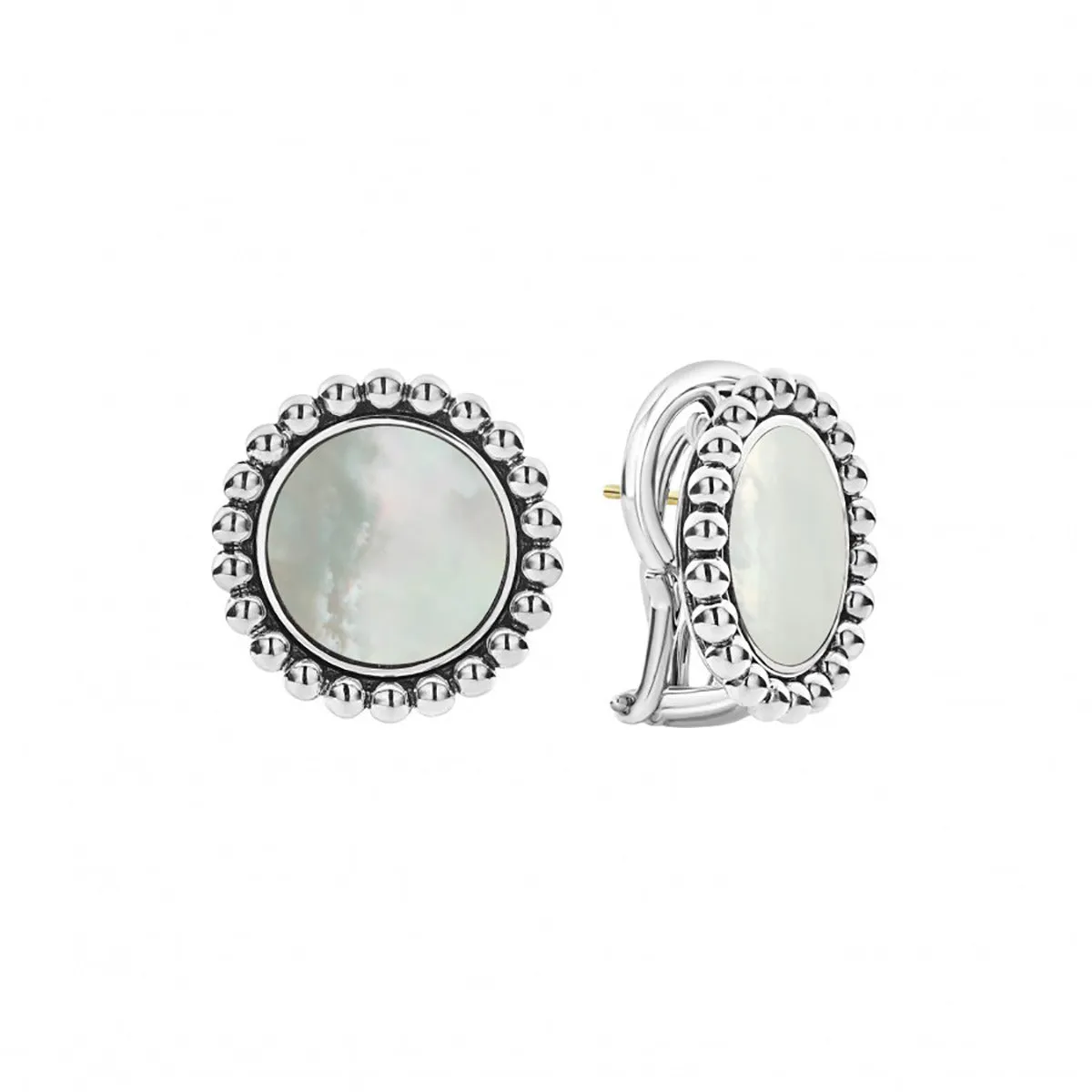 Maya Mother Of Pearl Circle Earrings