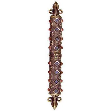 Michal Golan Lapis and Red Jasper Mezuzah