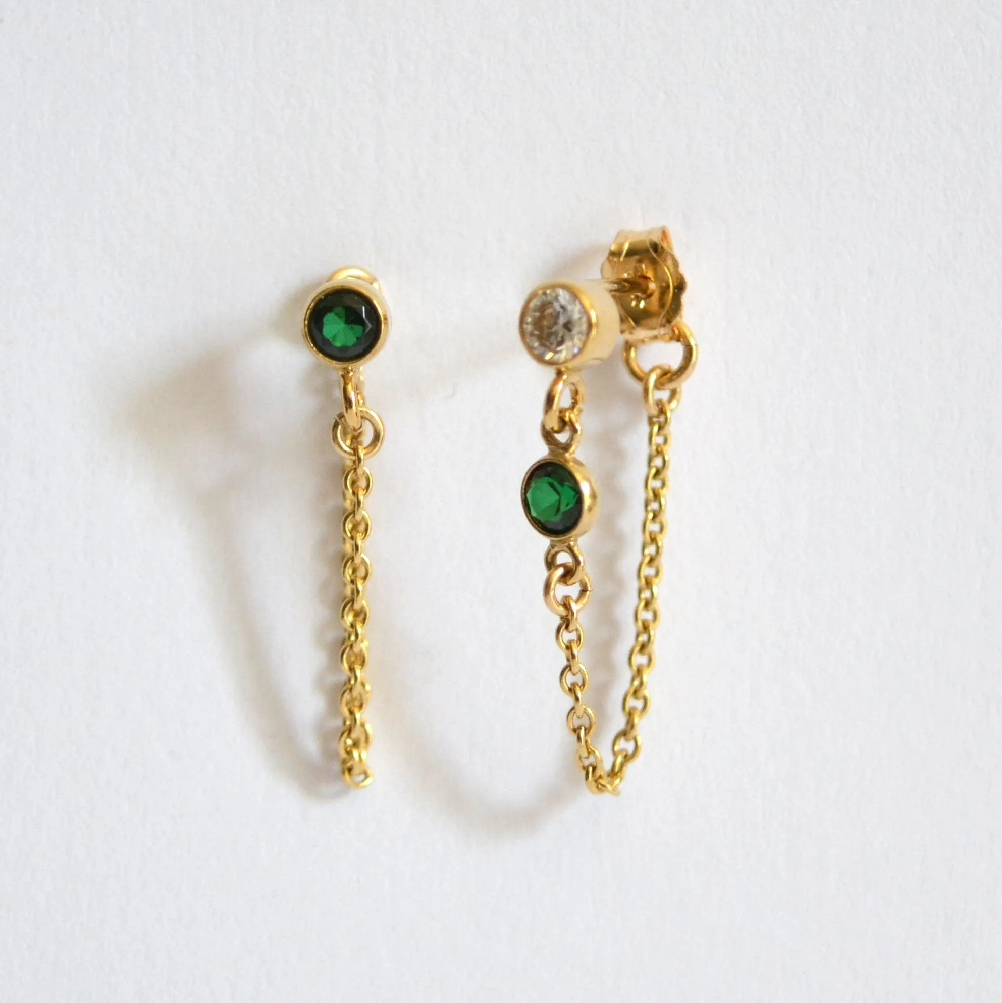 Mismatched Chain Earrings