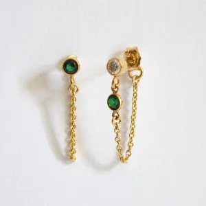 Mismatched Chain Earrings