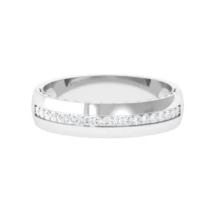 Moissanite Classic Wedding Band Ring For Men