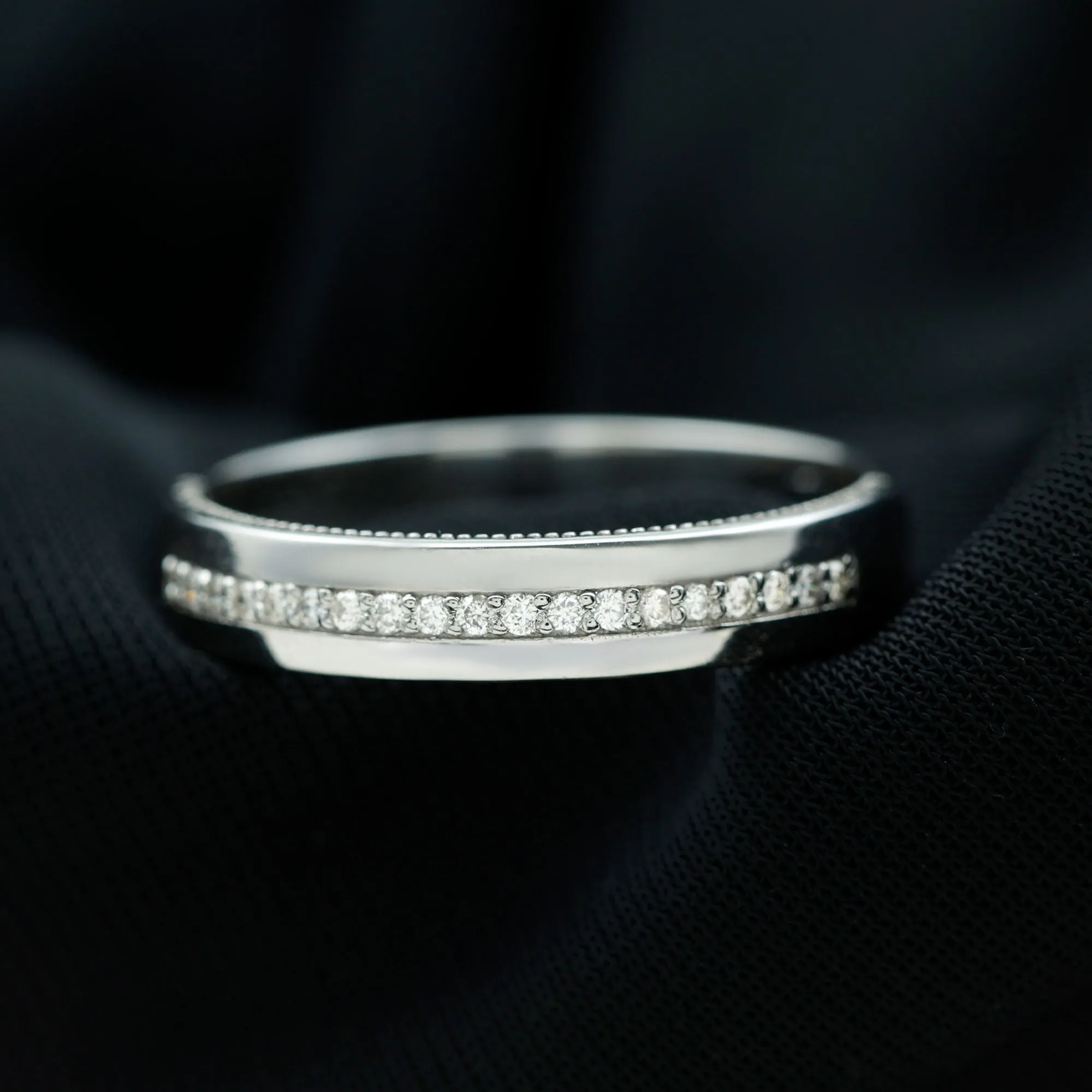 Moissanite Classic Wedding Band Ring For Men