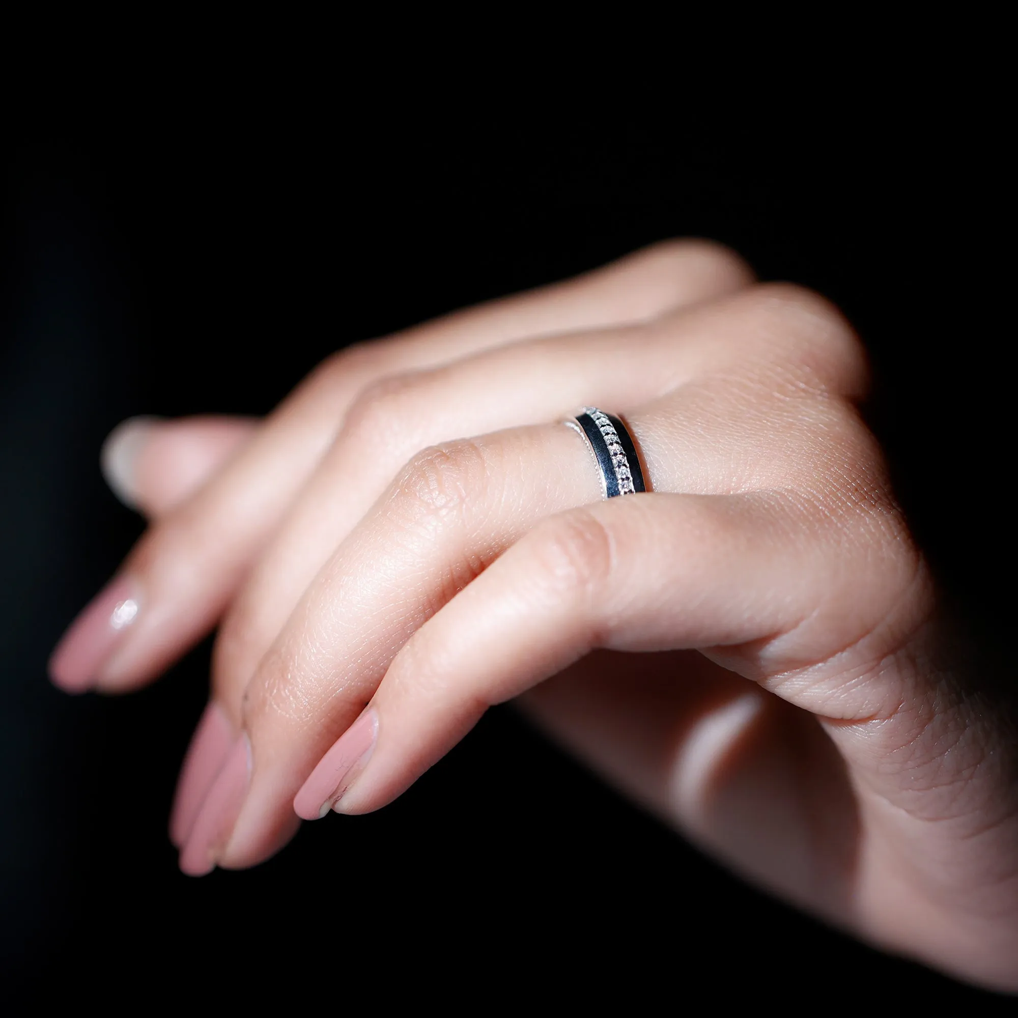 Moissanite Classic Wedding Band Ring For Men