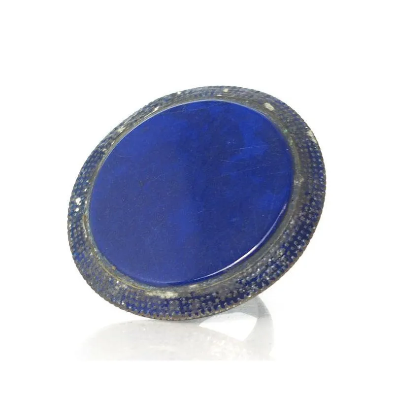 Multan Valley Lapis Lazuli Enamel Rings Mid 20th Century 5