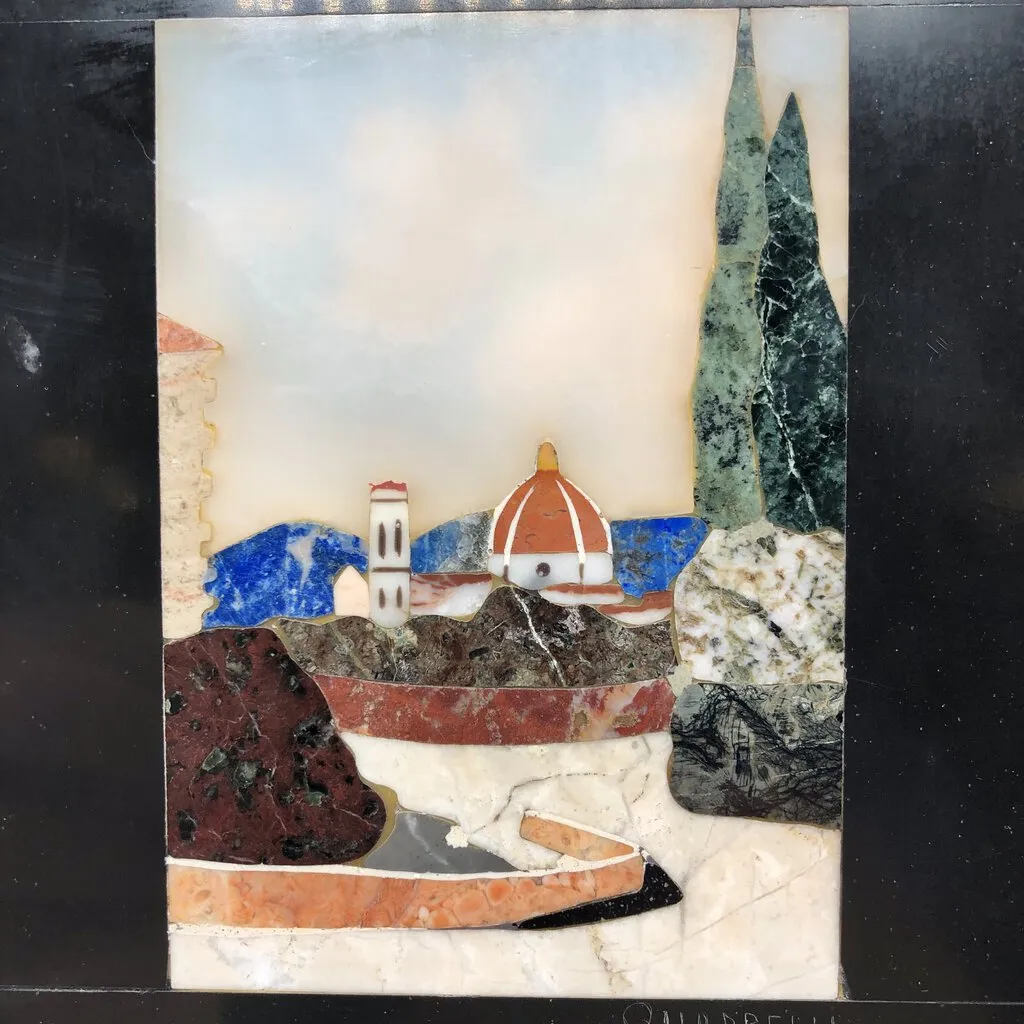 Petria Dura Florence Landscape Plaque by Quadrelli /b