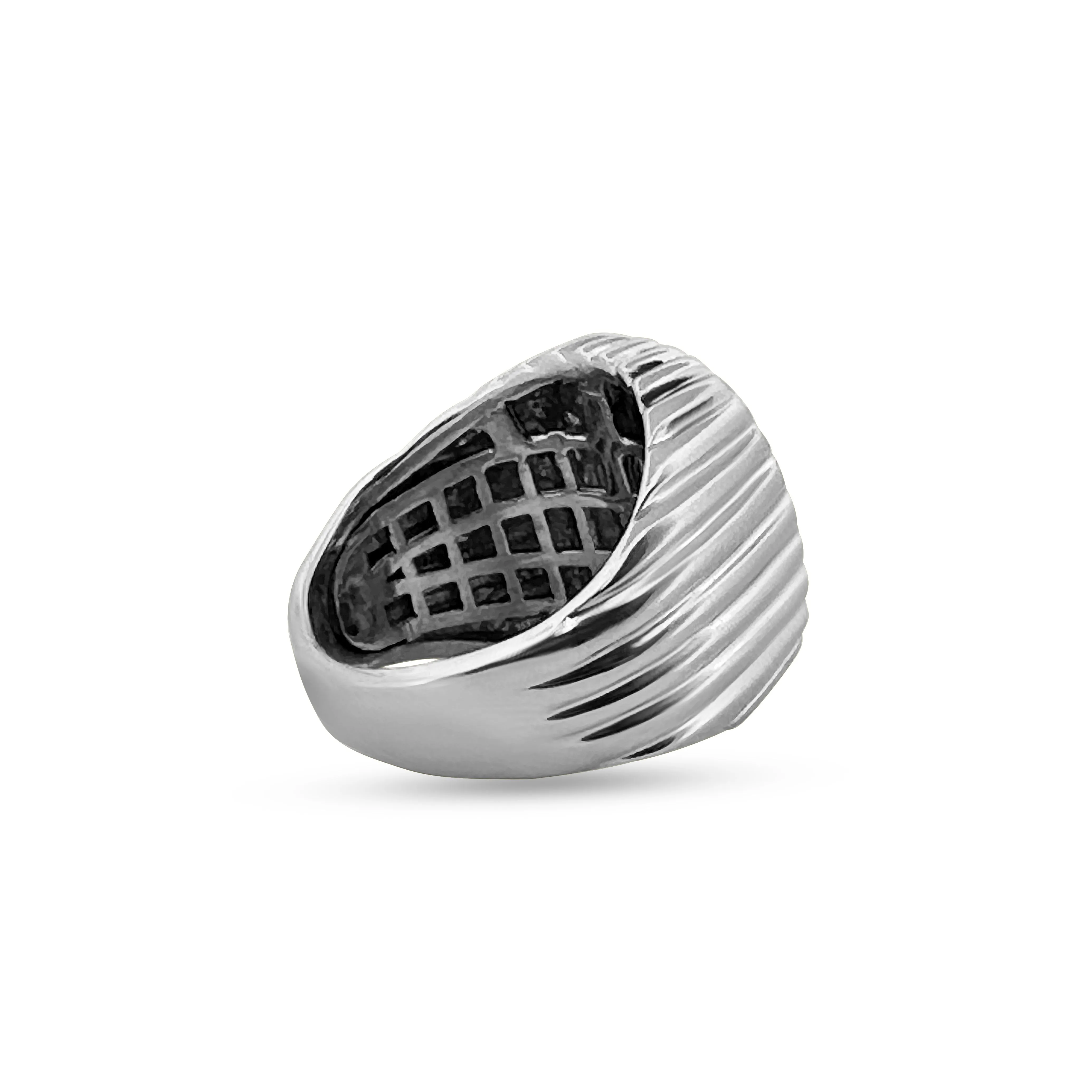 Purple Spinel and Diamond Cocktail Ring in 18k White Gold
