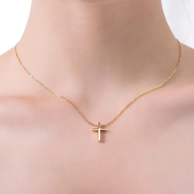 Religious Cross Pendant Necklace