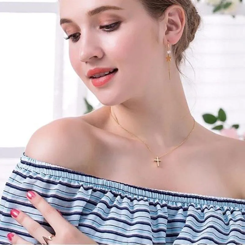Religious Cross Pendant Necklace