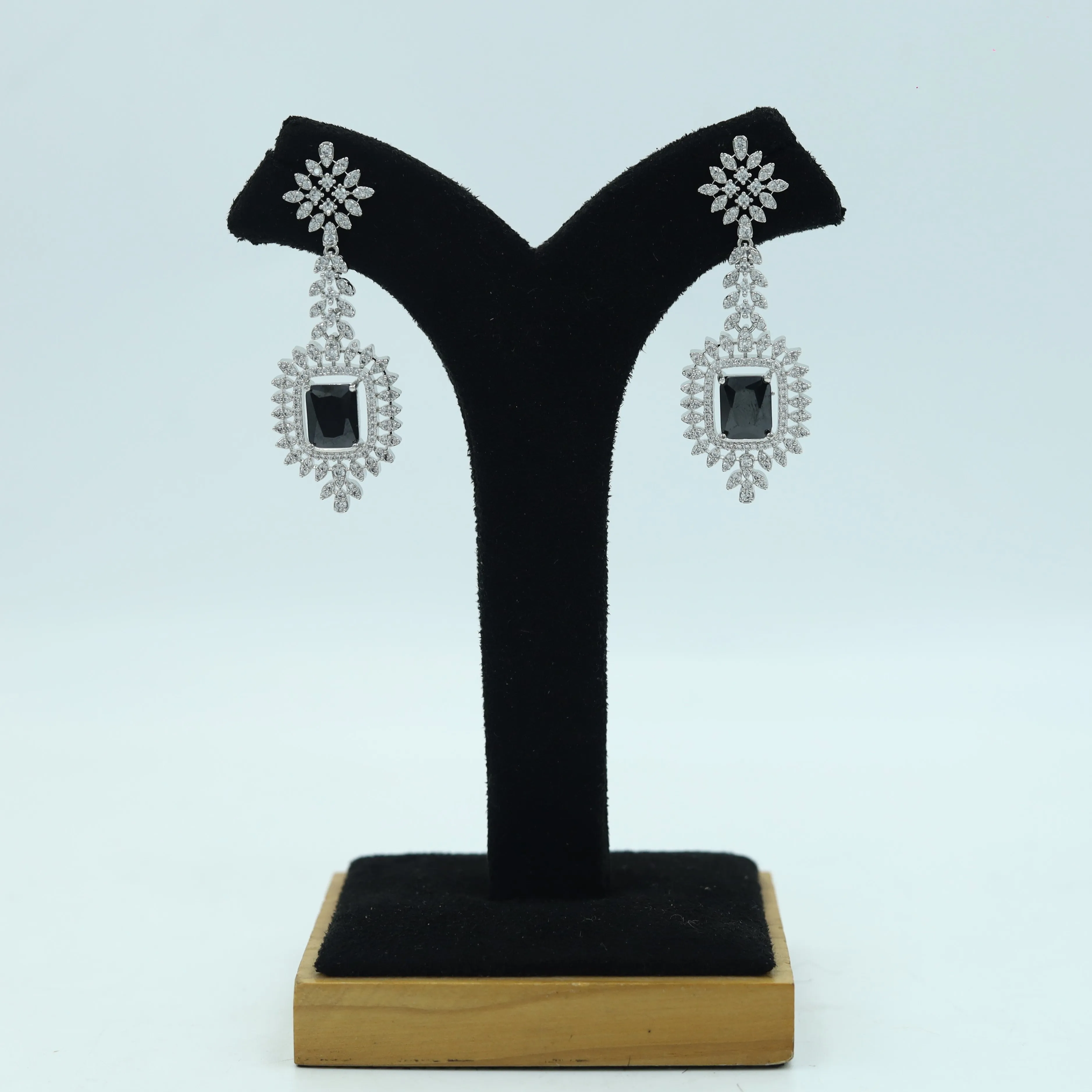Round Neck Zircon/AD Necklace Set 4131-69