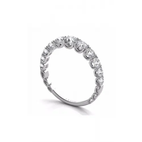 S Kashi & Sons Prong Set Wedding Band EN7463-BWG