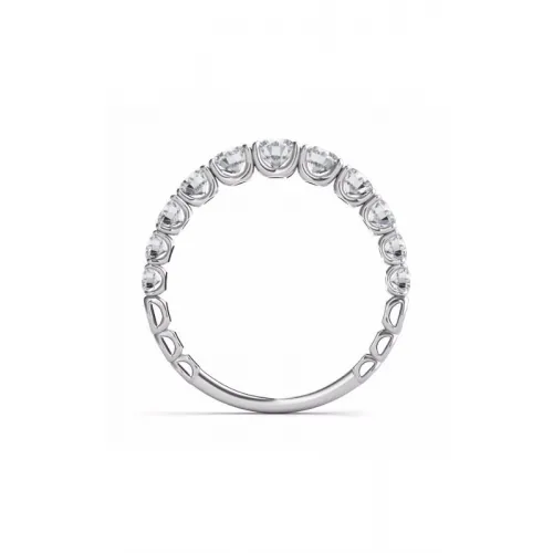 S Kashi & Sons Prong Set Wedding Band EN7463-BWG