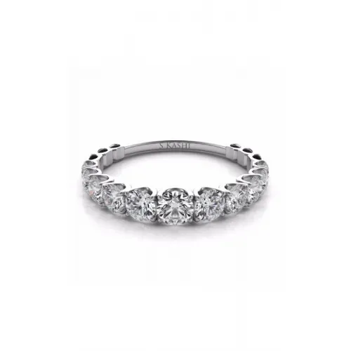 S Kashi & Sons Prong Set Wedding Band EN7463-BWG
