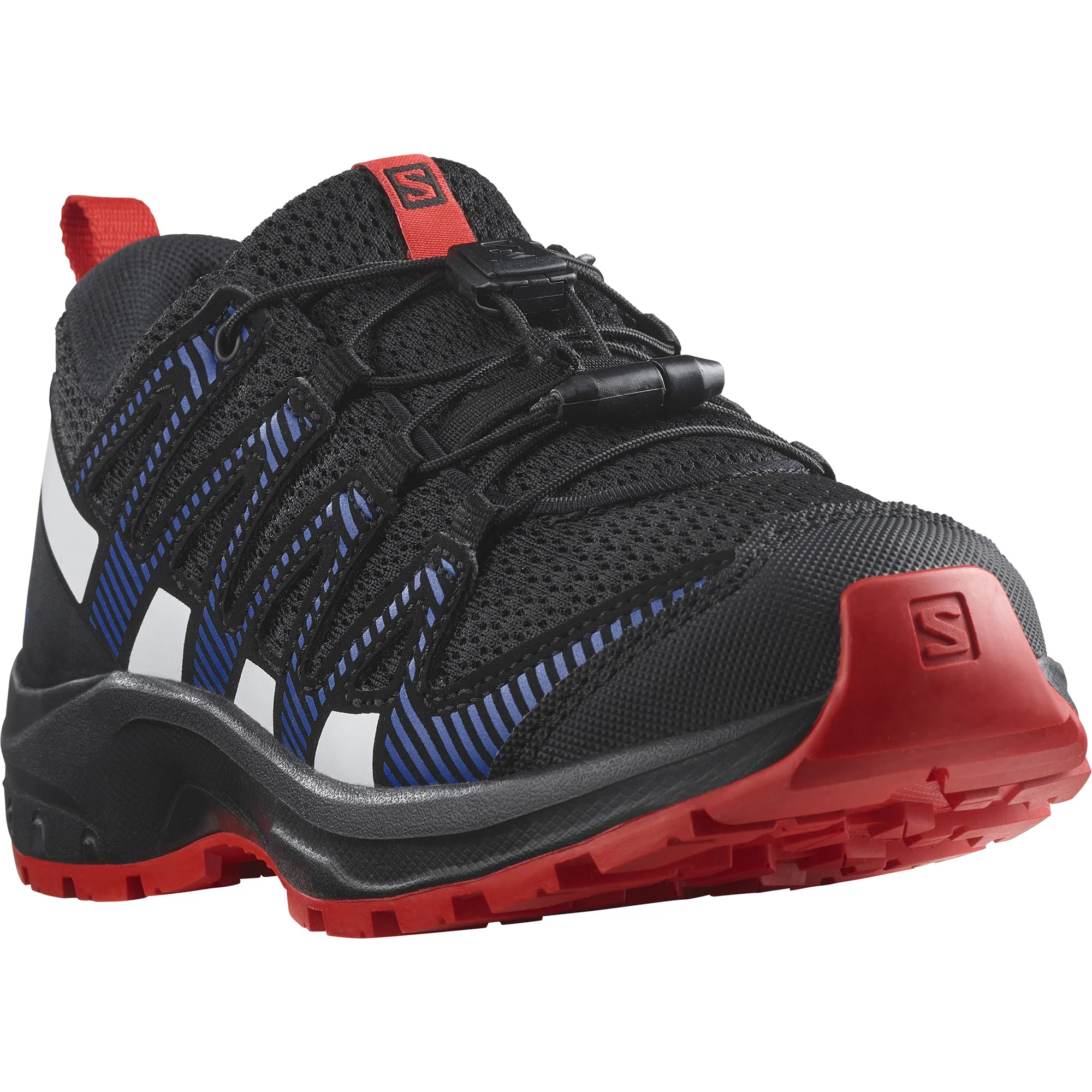 Salomon Juniors&#x27; XA Pro V8 Black/Lapis Blue/Fiery Red | Buy Salomon Juniors&#x27; XA Pro V8 Black/Lapis Blue/Fiery Red here | Outnorth