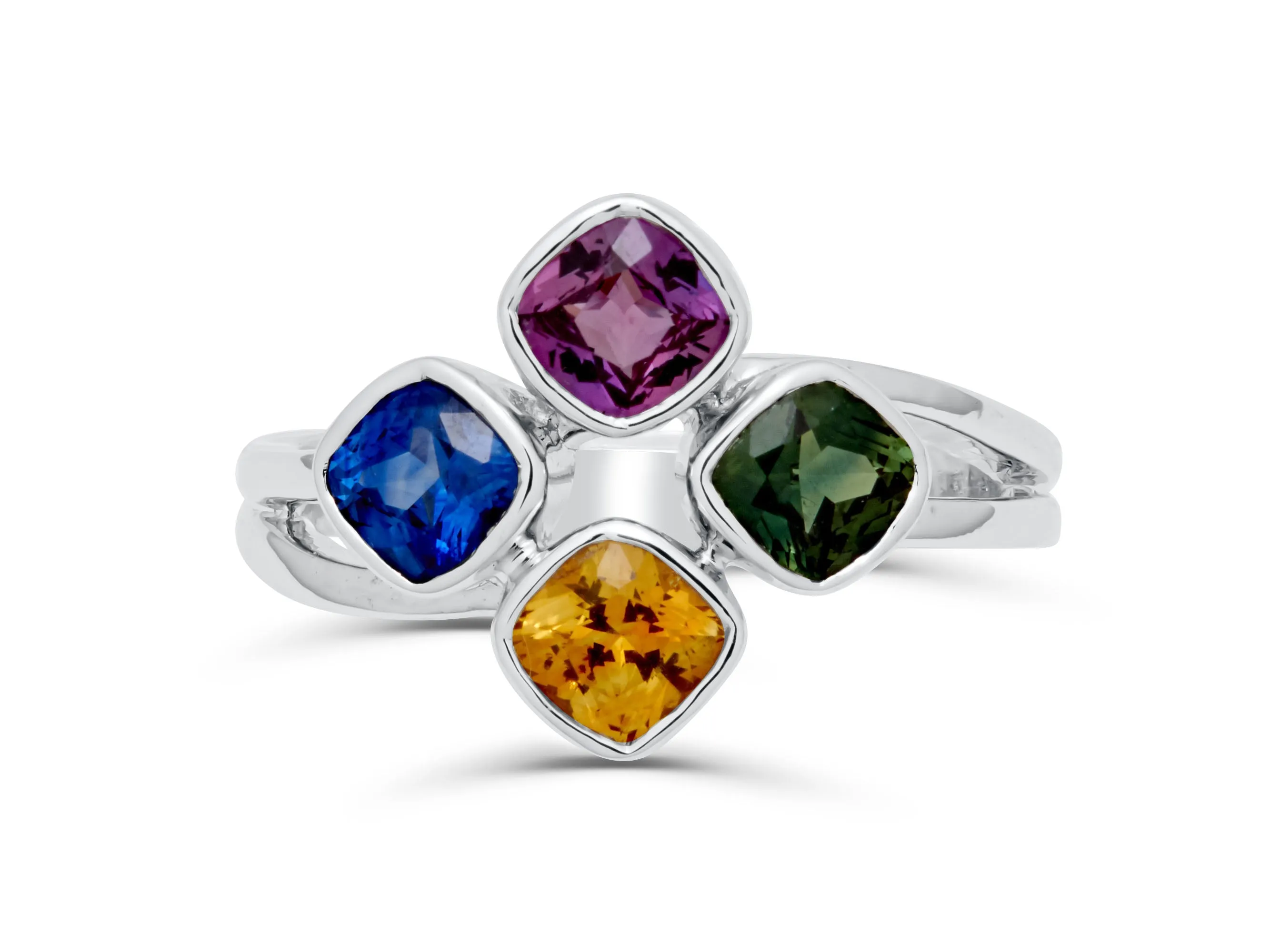 Sapphire 4 Color Ring