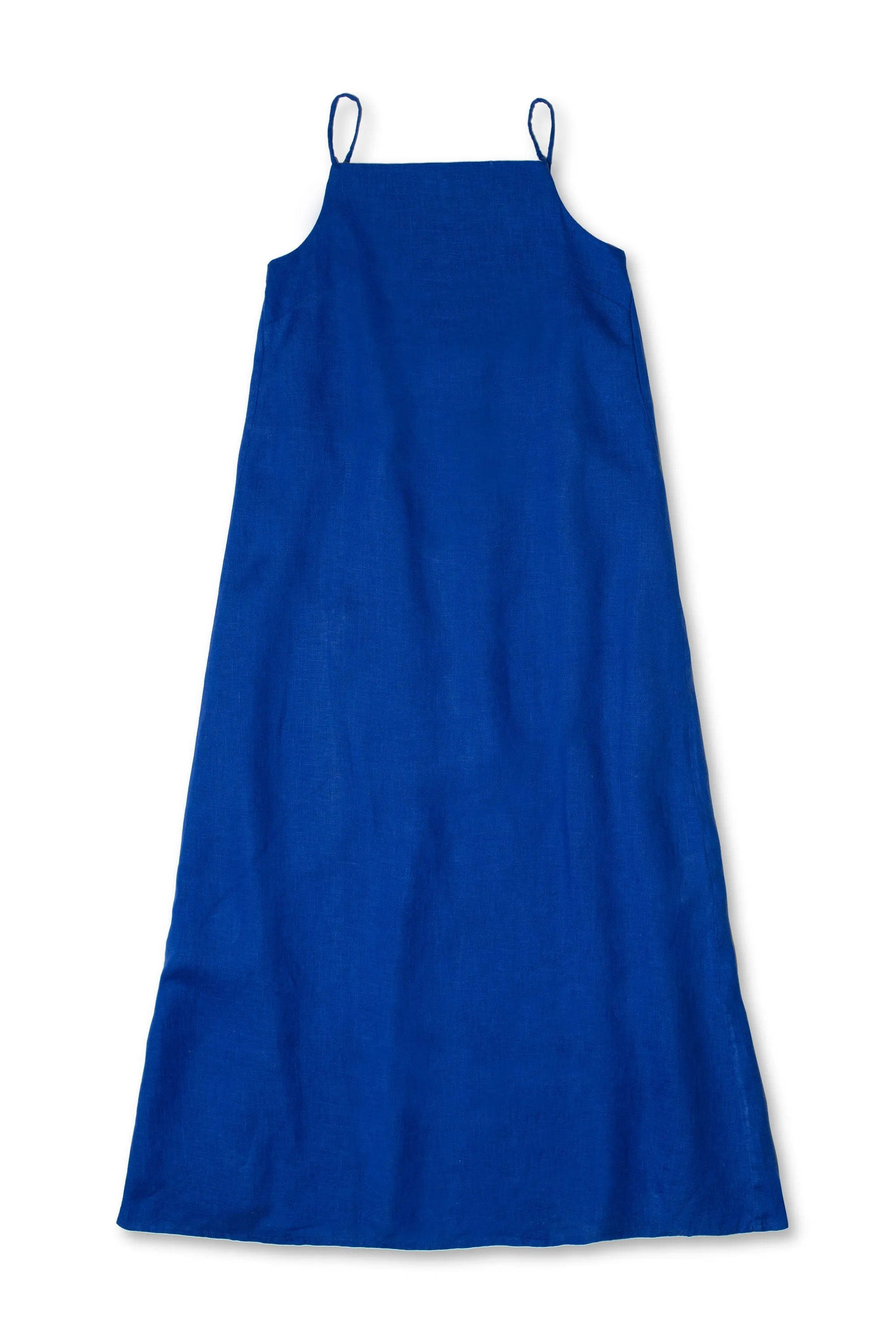 Square Nightie Lazuli Cobalt Blue Linen