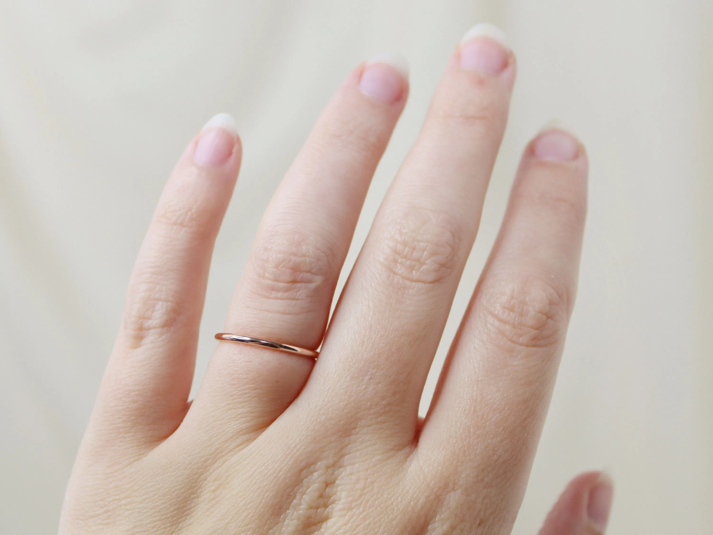 Sterling Silver Plain Round Band