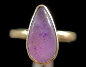 SUGILITE Crystal Ring - Size 5.5 - Gold Ring, Crystal Ring, Cocktail Ring, Boho Jewelry, 50835