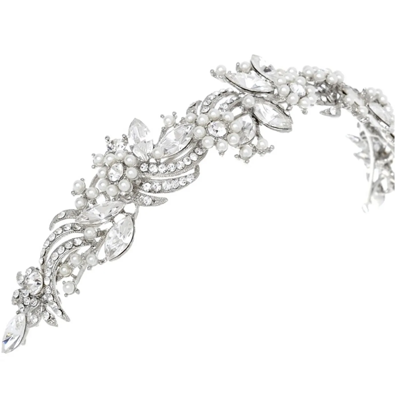 Tabitha Crystal & Pearl Headband