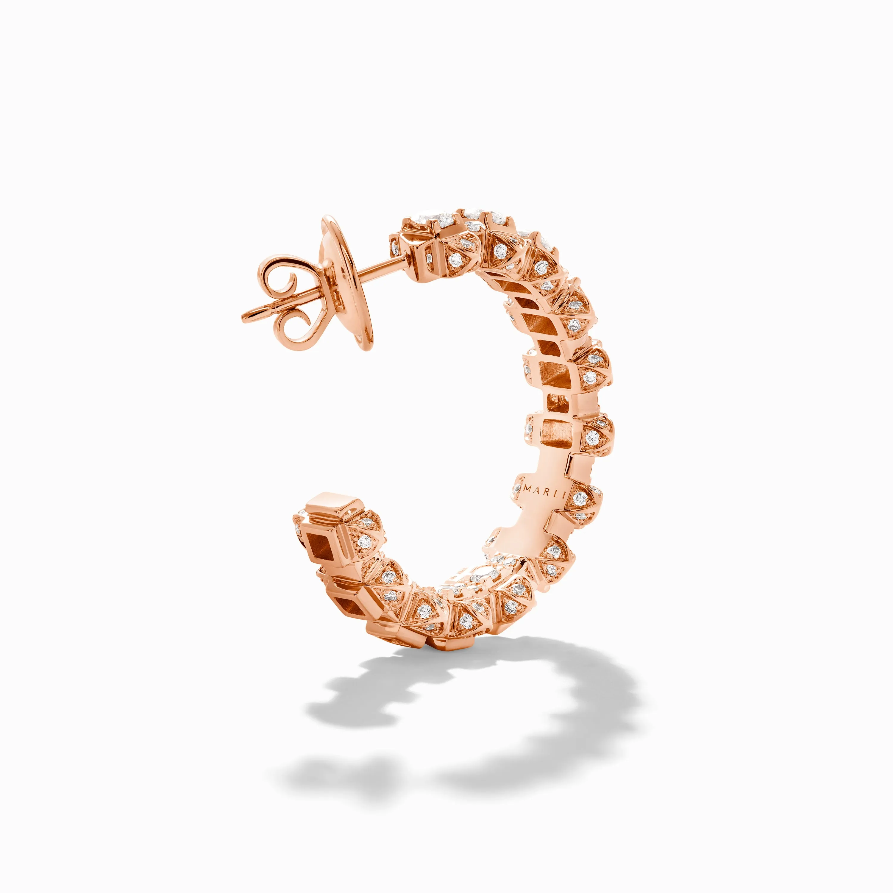 Tip-Top Full Diamond Hoop Earrings