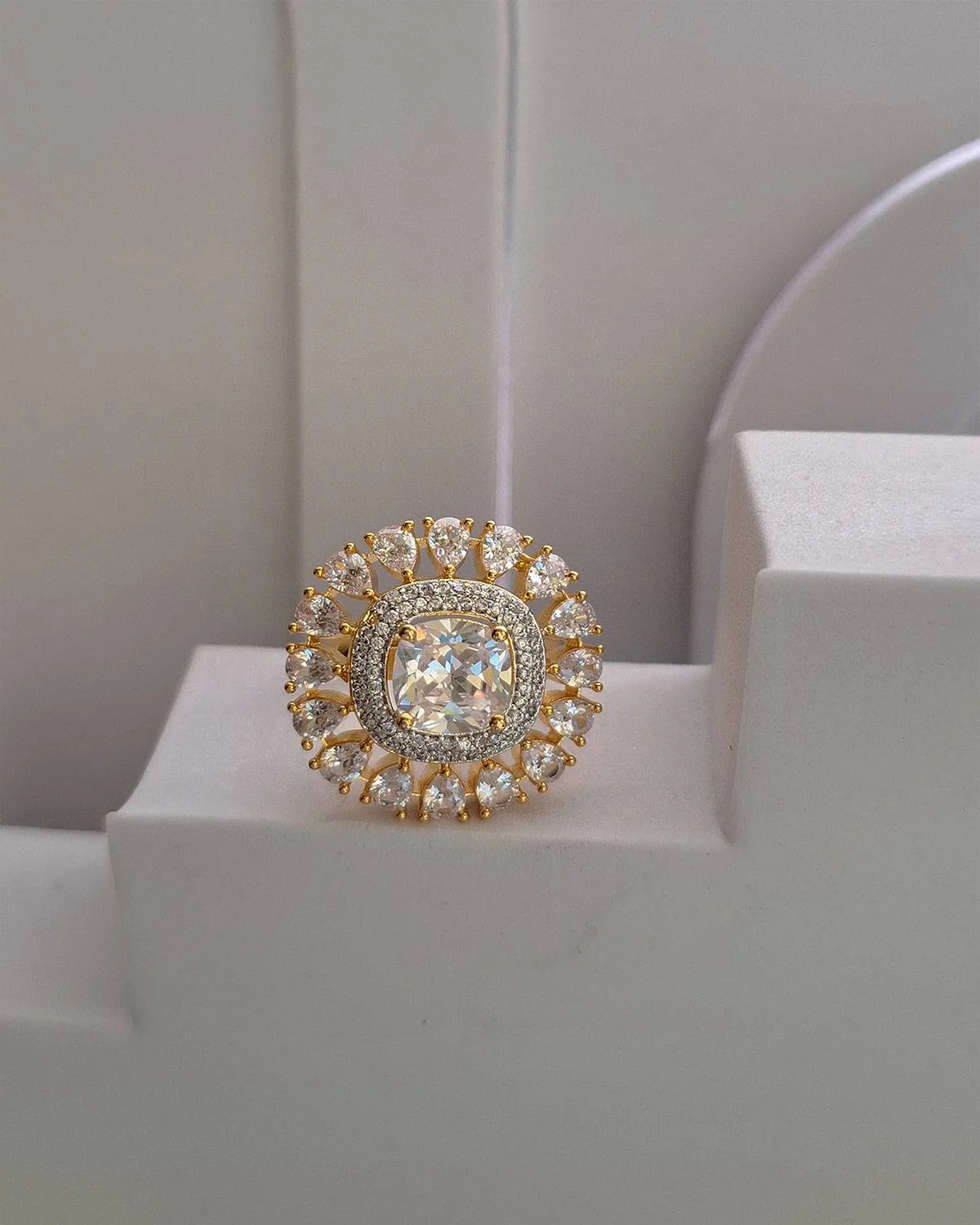 Zevarly Shobhana Cocktail Fancy Ad Ring